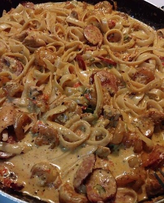 Cajun Garnalen Pasta Met Worst Oma S Recepten